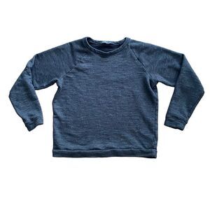 Onia Crewneck Sweatshirt Spaced Dyed Charcoal Grey Medium